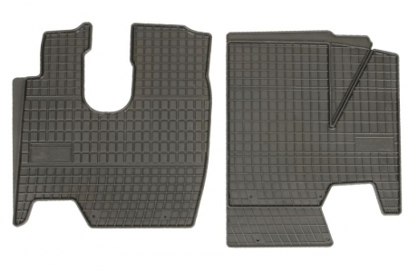 Covorase auto - Covor podea FROGUM cauciuc, 2 buc. BASIC, culoare neagra, potrivit MERCEDES ATEGO 2 10.04-, Camion