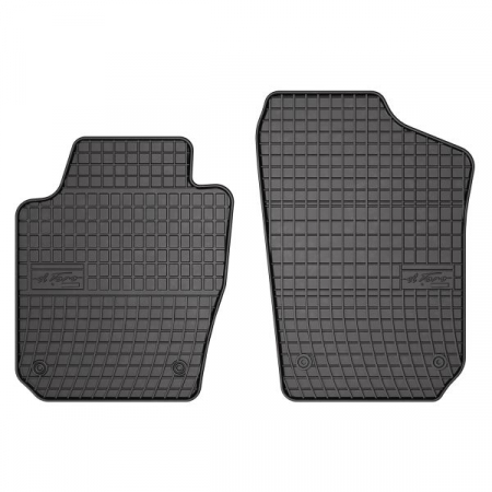 Covor podea FROGUM cauciuc, 2 buc. BASIC, fata, set, culoare neagra, potrivit SKODA FABIA III 08.14-12.22, Station wagon / Van [0]