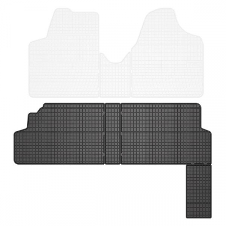Covorase auto - Covor podea FROGUM cauciuc, 2 buc. BASIC, set, culoare neagra, potrivit CITROEN JUMPY II; FIAT SCUDO; TOYOTA PROACE 01.07-, Van