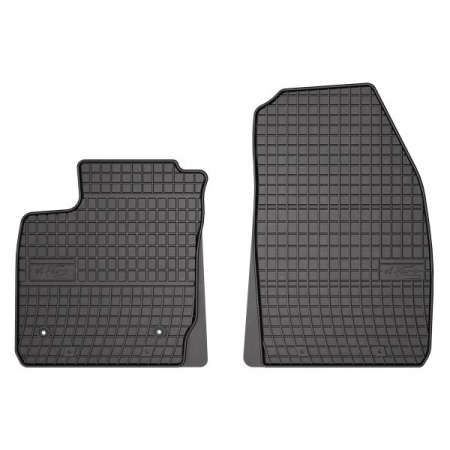 Covorase auto - Covor podea FROGUM cauciuc, 2 buc. BASIC, set, culoare neagra, potrivit FORD TRANSIT COURIER B460 02.14-12.23, Bus