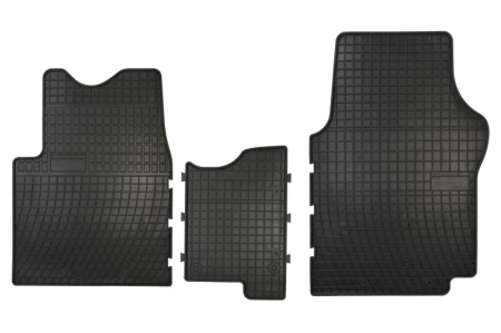Covor podea FROGUM cauciuc, 2 buc. BASIC, set, culoare neagra, potrivit OPEL VIVARO B; RENAULT TRAFIC III 05.14-, Bus [0]
