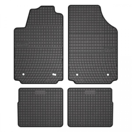 Covor podea FROGUM cauciuc, 4 buc. BASIC, fata/spate, set, culoare neagra, potrivit AUDI A2 02.00-08.05, Liftback [0]