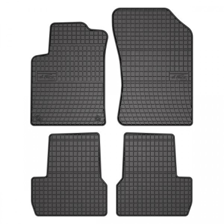 Covorase auto - Covor podea FROGUM cauciuc, 4 buc. BASIC, fata/spate, set, culoare neagra, potrivit CITROEN C3 II 09.09-, Liftback