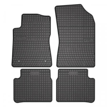 Covorase auto - Covor podea FROGUM cauciuc, 4 buc. BASIC, fata/spate, set, culoare neagra, potrivit CITROEN C3 III 07.16-, Liftback