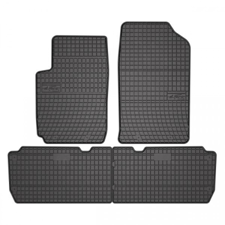 Covor podea FROGUM cauciuc, 4 buc. BASIC, fata/spate, set, culoare neagra, potrivit CITROEN XSARA PICASSO 12.99-06.12, Van [0]