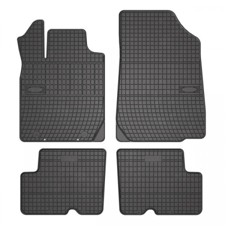 Covor podea FROGUM cauciuc, 4 buc. BASIC, fata/spate, set, culoare neagra, potrivit DACIA DUSTER, DUSTER/SUV, LOGAN, LOGAN EXPRESS, LOGAN MCV, SANDERO 09.04-, Liftback / Pick-up / SUV, version: Standa [0]