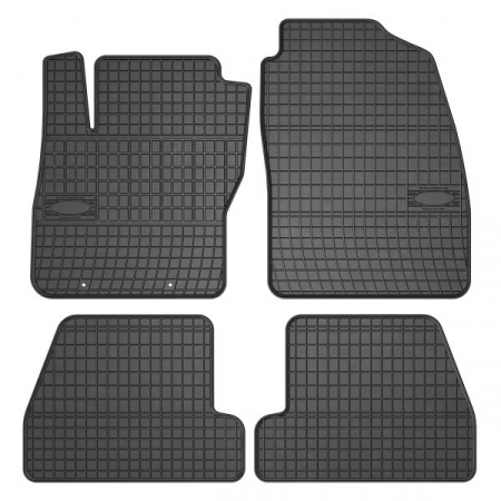 Covorase auto - Covor podea FROGUM cauciuc, 4 buc. BASIC, fata/spate, set, culoare neagra, potrivit FORD FOCUS III 07.10-02.20, Liftback