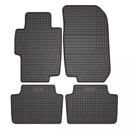 Covorase auto - Covor podea FROGUM cauciuc, 4 buc. BASIC, fata/spate, set, culoare neagra, potrivit HONDA ACCORD VII 10.02-, Saloon