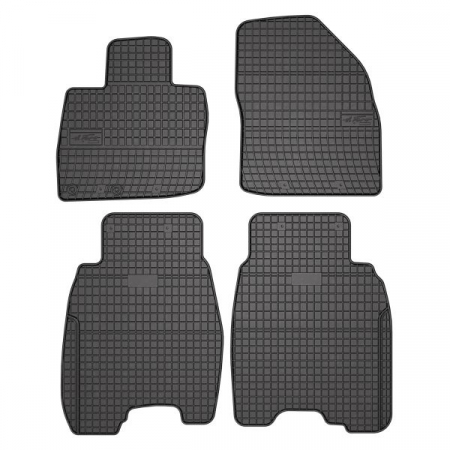 Covorase auto - Covor podea FROGUM cauciuc, 4 buc. BASIC, fata/spate, set, culoare neagra, potrivit HONDA CIVIC VIII 09.05-02.12, Hatchback