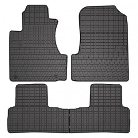 Covor podea FROGUM cauciuc, 4 buc. BASIC, fata/spate, set, culoare neagra, potrivit HONDA CR-V III 06.06-, SUV [0]