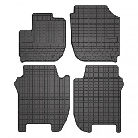 Covorase auto - Covor podea FROGUM cauciuc, 4 buc. BASIC, fata/spate, set, culoare neagra, potrivit HONDA JAZZ IV 09.15-, Liftback
