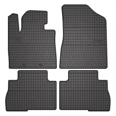 Covorase auto - Covor podea FROGUM cauciuc, 4 buc. BASIC, fata/spate, set, culoare neagra, potrivit KIA SORENTO II 11.09-12.15, SUV