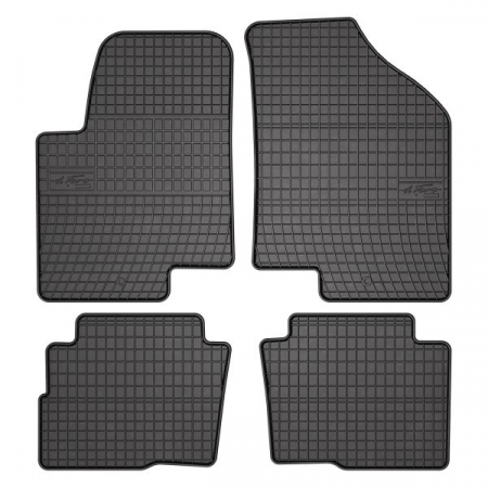 Covor podea FROGUM cauciuc, 4 buc. BASIC, fata/spate, set, culoare neagra, potrivit KIA SOUL I 02.09-12.14, Liftback [0]