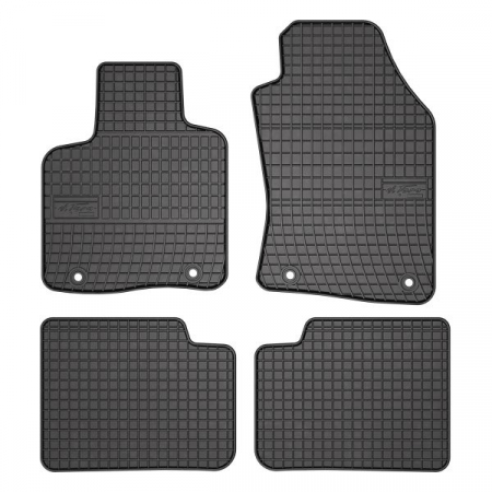 Covorase auto - Covor podea FROGUM cauciuc, 4 buc. BASIC, fata/spate, set, culoare neagra, potrivit LANCIA YPSILON 05.11-, Hatchback