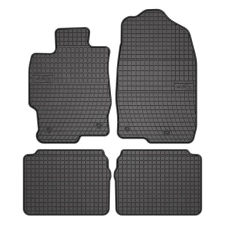 Covor podea FROGUM cauciuc, 4 buc. BASIC, fata/spate, set, culoare neagra, potrivit MAZDA 6 12.07-07.13, Station wagon [0]