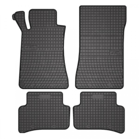 Covorase auto - Covor podea FROGUM cauciuc, 4 buc. BASIC, fata/spate, set, culoare neagra, potrivit MERCEDES C T-MODEL (S203), C (W203) 05.00-08.07, Saloon