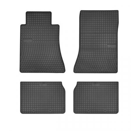 Covorase auto - Covor podea FROGUM cauciuc, 4 buc. BASIC, fata/spate, set, culoare neagra, potrivit MERCEDES E (W124) 06.93-06.95, Saloon / Station wagon