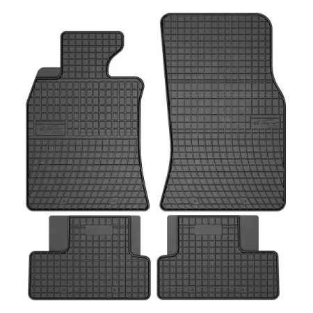 Covorase auto - Covor podea FROGUM cauciuc, 4 buc. BASIC, fata/spate, set, culoare neagra, potrivit MINI (R50, R53), (R52), (R56), (R57), (R58), (R59) 06.01-06.15, Hatchback