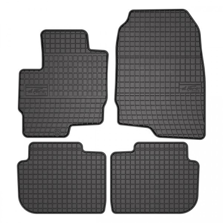 Covorase auto - Covor podea FROGUM cauciuc, 4 buc. BASIC, fata/spate, set, culoare neagra, potrivit MITSUBISHI COLT VI 06.04-06.12, Hatchback