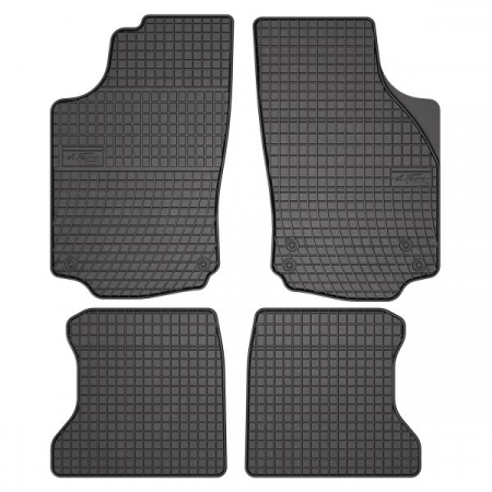 Covor podea FROGUM cauciuc, 4 buc. BASIC, fata/spate, set, culoare neagra, potrivit OPEL CORSA C 09.00-12.09, Liftback [0]