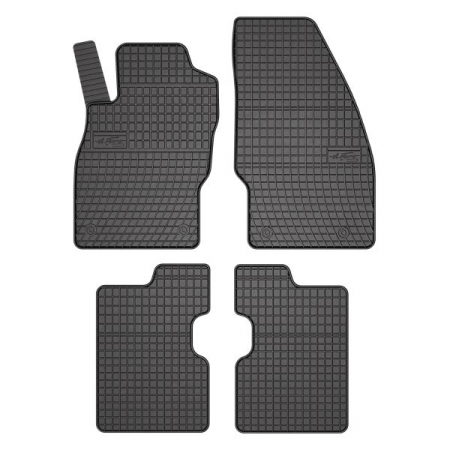 Covorase auto - Covor podea FROGUM cauciuc, 4 buc. BASIC, fata/spate, set, culoare neagra, potrivit OPEL CORSA E 09.14-, Liftback