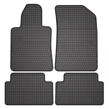 Covor podea FROGUM cauciuc, 4 buc. BASIC, fata/spate, set, culoare neagra, potrivit PEUGEOT 508 I 11.10-12.18, Saloon [0]