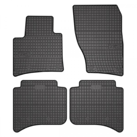Covor podea FROGUM cauciuc, 4 buc. BASIC, fata/spate, set, culoare neagra, potrivit PORSCHE CAYENNE; VW TOUAREG 01.10-, SUV [0]