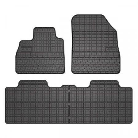 Covorase auto - Covor podea FROGUM cauciuc, 4 buc. BASIC, fata/spate, set, culoare neagra, potrivit RENAULT ESPACE V 02.15-03.23, SUV