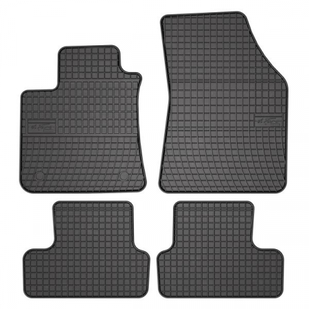 Covorase auto - Covor podea FROGUM cauciuc, 4 buc. BASIC, fata/spate, set, culoare neagra, potrivit RENAULT MEGANE III, MEGANE IV 07.14-, Liftback