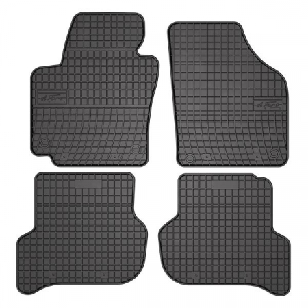 Covorase auto - Covor podea FROGUM cauciuc, 4 buc. BASIC, fata/spate, set, culoare neagra, potrivit SEAT ALTEA, ALTEA XL; VW GOLF PLUS V 03.04-07.15, Van