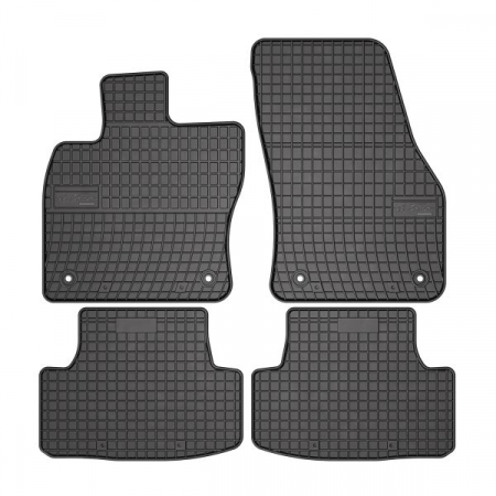 Covorase auto - Covor podea FROGUM cauciuc, 4 buc. BASIC, fata/spate, set, culoare neagra, potrivit SEAT ATECA; SKODA KAROQ; VW T-ROC 04.16-, SUV