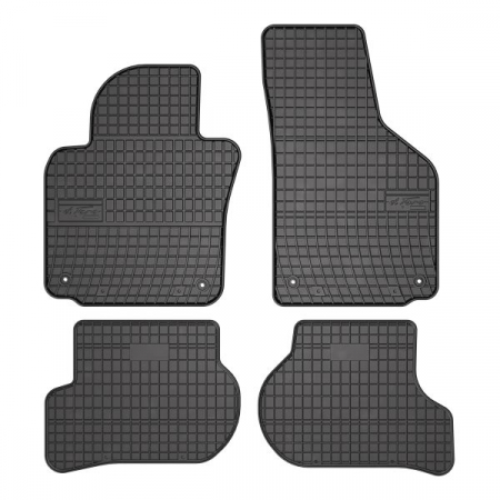 Covorase auto - Covor podea FROGUM cauciuc, 4 buc. BASIC, fata/spate, set, culoare neagra, potrivit SEAT LEON, TOLEDO III; SKODA OCTAVIA II, YETI; VW GOLF V 10.03-12.17, Coupe / Liftback / Saloon / Station wagon / Va