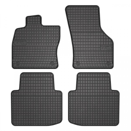 Covorase auto - Covor podea FROGUM cauciuc, 4 buc. BASIC, fata/spate, set, culoare neagra, potrivit SKODA SUPERB III 03.15-, Liftback