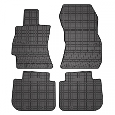 Covor podea FROGUM cauciuc, 4 buc. BASIC, fata/spate, set, culoare neagra, potrivit SUBARU FORESTER, IMPREZA, LEGACY IV 09.03-, Liftback / Station wagon / SUV [0]