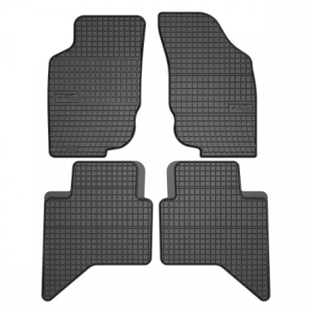 Covor podea FROGUM cauciuc, 4 buc. BASIC, fata/spate, set, culoare neagra, potrivit TOYOTA HILUX VII 11.04-09.15, Pick-up [0]