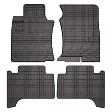 Covor podea FROGUM cauciuc, 4 buc. BASIC, fata/spate, set, culoare neagra, potrivit TOYOTA LAND CRUISER PRADO 09.02-, SUV [0]