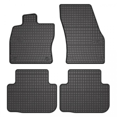 Accesorii auto - Covor podea FROGUM cauciuc, 4 buc. BASIC, fata/spate, set, culoare neagra, potrivit VW GOLF SPORTSVAN VII 02.14-08.20, Liftback