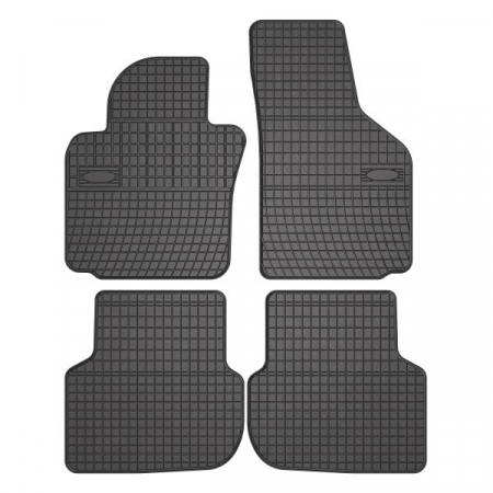 Accesorii auto - Covor podea FROGUM cauciuc, 4 buc. BASIC, fata/spate, set, culoare neagra, potrivit VW JETTA IV 04.10-04.18, Saloon