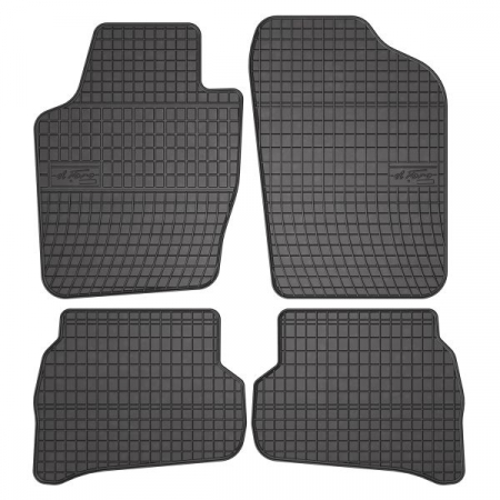 Covor podea FROGUM cauciuc, 4 buc. BASIC, fata/spate, set, culoare neagra, potrivit VW POLO, POLO IV, POLO V 09.02-05.22, Liftback [0]