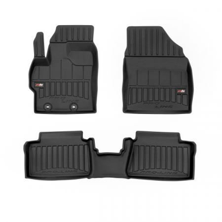 Covorase auto - Covor podea FROGUM TPE, 3 buc. proLine 3D, fata/spate, set, culoare neagra, potrivit TOYOTA YARIS 02.20-, Hatchback, version: Hybrid, (Hybrid)