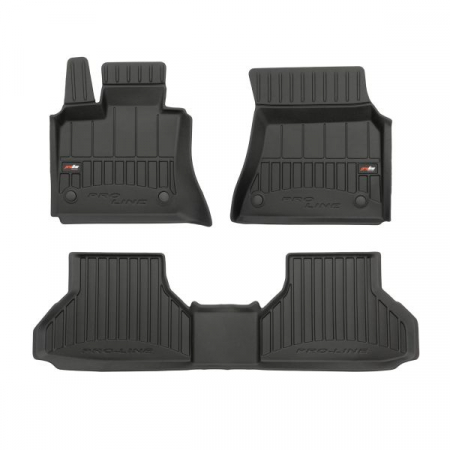 Accesorii auto - Covor podea FROGUM TPE, 3 buc. proLine 3D, set, culoare neagra, potrivit BMW X6 (E71, E72) 06.07-07.14