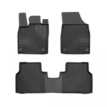 Accesorii auto - Covor podea FROGUM TPE, 4 buc. No. 77, fata/spate, set, culoare neagra, potrivit AUDI Q4; CUPRA BORN; SKODA ENYAQ IV; VW ID.4 05.20-, Crossover / Hatchback / SUV, version: Electric