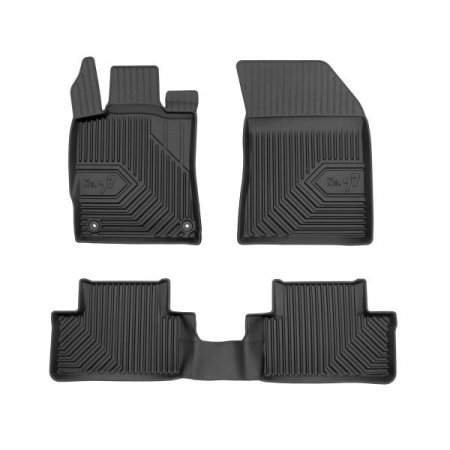 Covor podea FROGUM TPE, 4 buc. No. 77, fata/spate, set, culoare neagra, potrivit DS DS 4 II; OPEL ASTRA L; PEUGEOT 308 III 07.21-, Hatchback / Station wagon, version: Hybrid / Standard [0]
