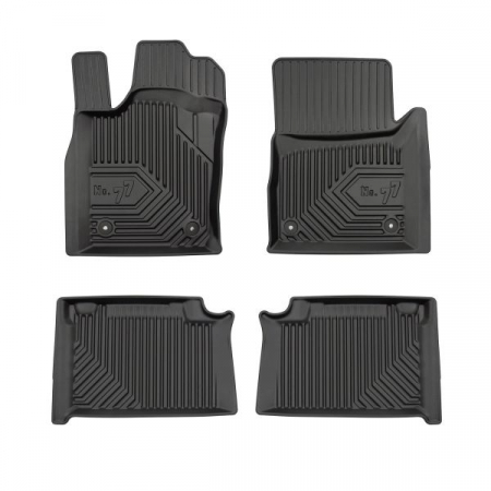 Accesorii auto - Covor podea FROGUM TPE, 4 buc. No. 77, fata/spate, set, culoare neagra, potrivit JEEP GRAND CHEROKEE, GRAND CHEROKEE IV 11.10-