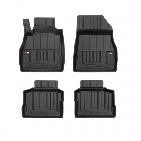 Accesorii auto - Covor podea FROGUM TPE, 4 buc. proLine 3D, fata/spate, set, culoare neagra, potrivit NISSAN MICRA V 12.16-, Hatchback