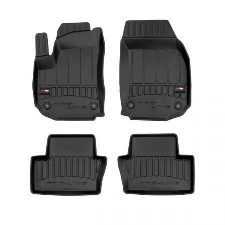 Accesorii auto - Covor podea FROGUM TPE, 4 buc. proLine 3D, fata/spate, set, culoare neagra, potrivit OPEL ZAFIRA B 07.05-04.15, Minivan