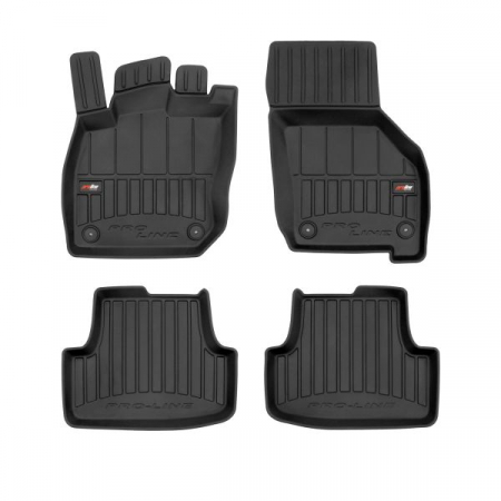 Accesorii auto - Covor podea FROGUM TPE, 4 buc. proLine 3D, fata/spate, set, culoare neagra, potrivit VW GOLF VIII 07.20-, Hatchback, (3d / 5d / Hybrid)