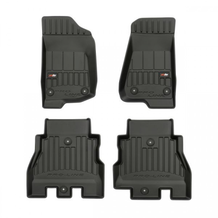 Accesorii auto - Covor podea FROGUM TPE, 4 buc. proLine 3D, set, culoare neagra, potrivit JEEP WRANGLER IV 11.17-