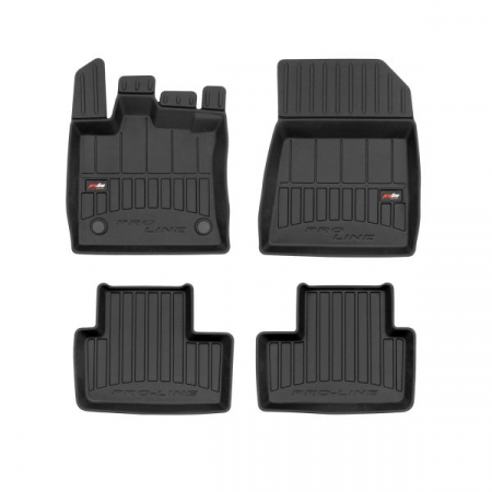 Accesorii auto - Covor podea FROGUM TPE, 4 buc. proLine 3D, set, culoare neagra, potrivit RENAULT CAPTUR II 01.20-