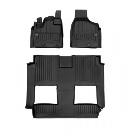 Accesorii auto - Covor podea FROGUM TPE proLine 3D, set, culoare neagra, potrivit DODGE GRAND 06.07-